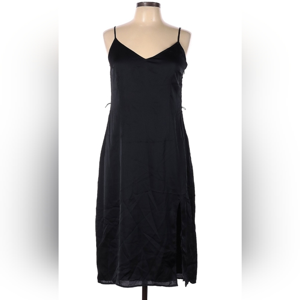 Abercrombie & Fitch Satin Midi Slip Dress Size LG